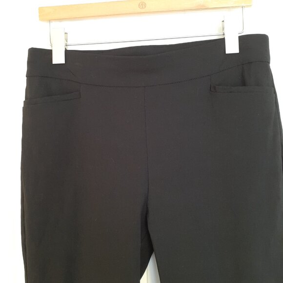 Chico's Brigitte Lace Trim Ankle Pants Black Size 1R/Size 8R - Picture 5 of 11